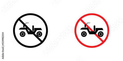 No all terrain vehicle sign