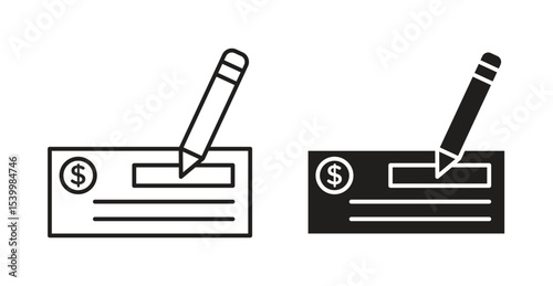 Money check icon