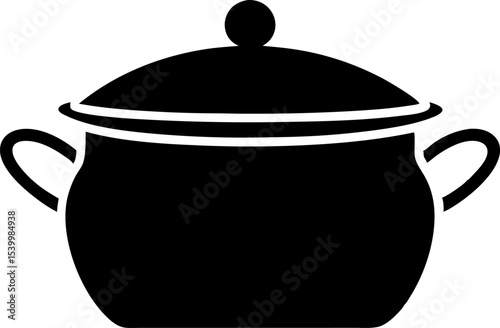 Pot Silhouette Vector Illustration 