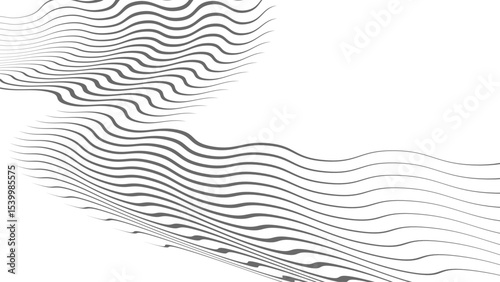 abstract simple black thin to thick flag line pattern can be used background.