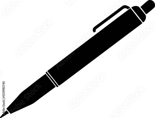 Stylus Silhouette Vector Illustration 