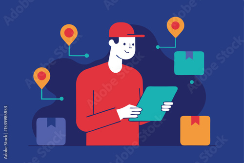 man-tracking-orders-via-tablet--.eps