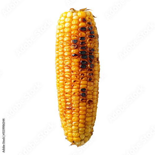 Grilled corn on the cob outdoor bbq food photography natural lighting close-up culinary delight photo