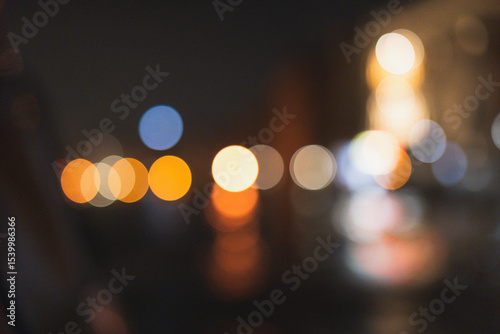 City lights shimmer brightly at night revealing urban magic and mystery