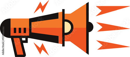 marketing-campaign-launch-with-megaphone-and-chart.eps