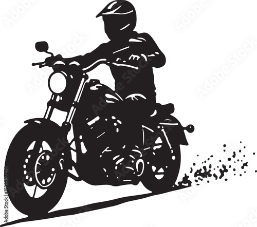 silhouette of a biker, motorcycle, bike, motorbike, motor, biker, silhouette, sport, vector, speed, motocross, bicycle, wheel, ride, rider, transport, cycle, illustration, race, road, isolated, black,