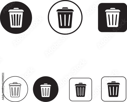 Trash Can Icons  A Collection of Delete, Recycle, and Waste Bin Graphics for Design Projects