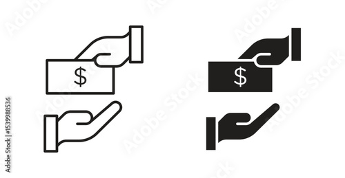 loan icon Logos. Flat Vector Icon Design Template