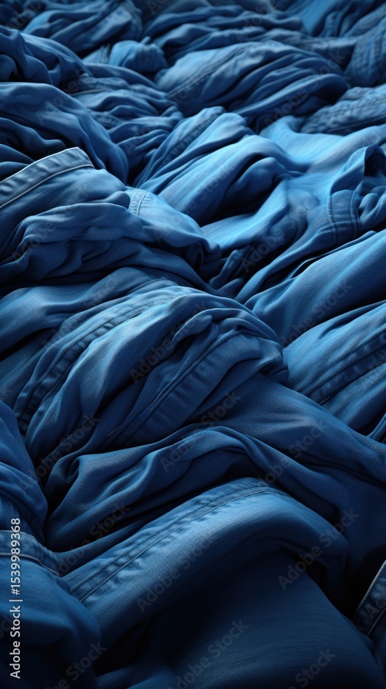 Obraz premium Blue denim jeans backgrounds repetition monochrome.