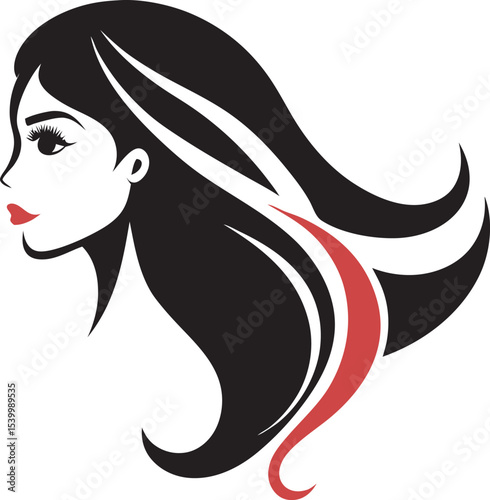 This collection of black and white images showcases various women's hairstyles, ranging from short bobs to long, flowing locks, with some featuring braids or headwear
