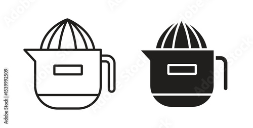Juicer squeezer icon Logos. Flat Vector Icon Design Template
