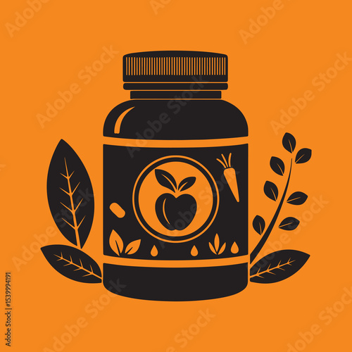 food supplement vector icon