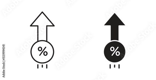 Interest growth icon