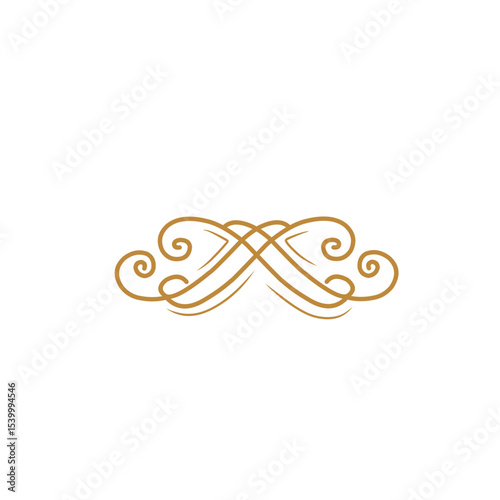 swirl line elements vintage