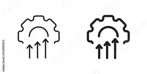 Improvement icon Logos. Flat Vector Icon Design Template