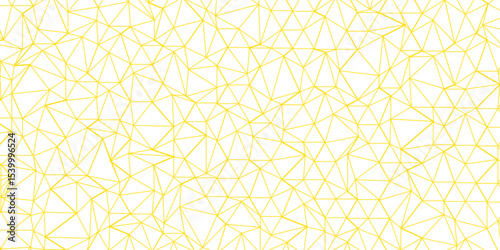 Abstract of simple gold line triangle pattern geometric background .white background creative and geometric shape with white luxury pattern .gold and white geometric background with low poly triangle