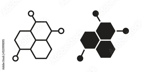 Hormones icon Logos. Flat Vector Icon Design Template