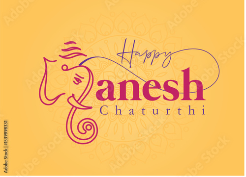 A creative depiction of Ganesh Puja showcasing Lord Ganesha in a vibrant festive setup, symbolizing devotion, culture, and spiritual celebration with artistic elegance.