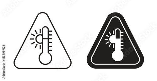 High temperature warning sign