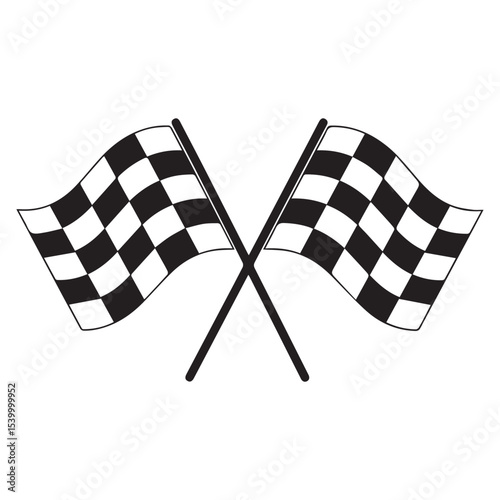 checkered flag vector