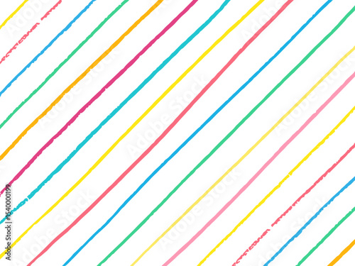 カラフルな手書き風のラインの背景素材