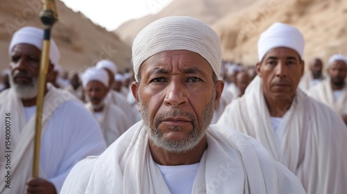 A solemn funeral procession to the Valley of the Kings, accompanied by chanting priests