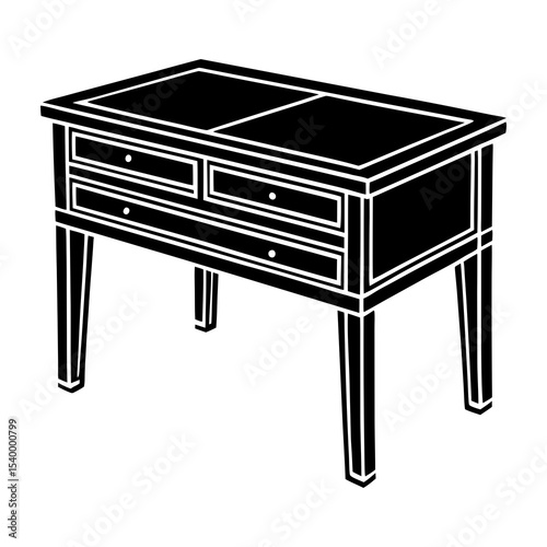 Find stylish black wooden console table with drawers for living room and bedroom furniture decor