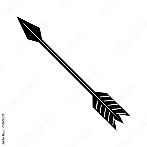 Download arrow vector graphic: archery, direction, aiming, navigation, and tribal design element