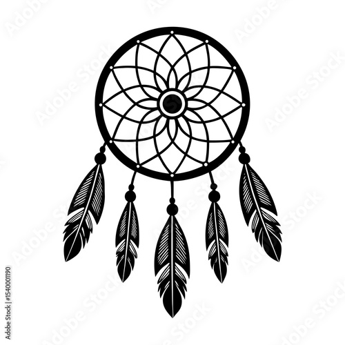 Download free dreamcatcher svg: native american dream catcher vector graphic design cut file silhouette