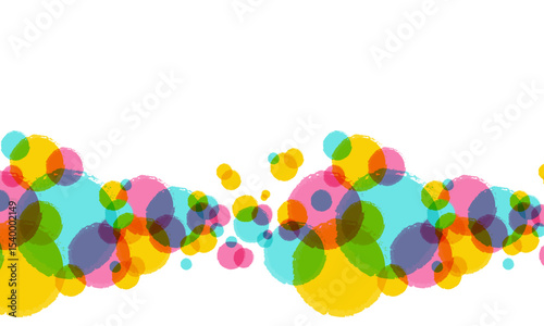 Colorful overlapping circles create a vibrant, abstract design, perfect for use as a background or visual elements