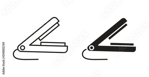 Hair straightener icon