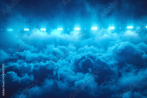 Stadium Lights with Copy Space – Bright Arena Spotlight Background