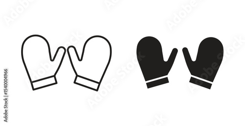 Gloves icon for social media, app, and web design. Vector illustration.