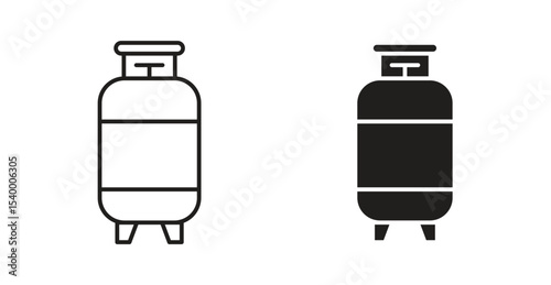 Gas cylinders icon Logos. Flat Vector Icon Design Template