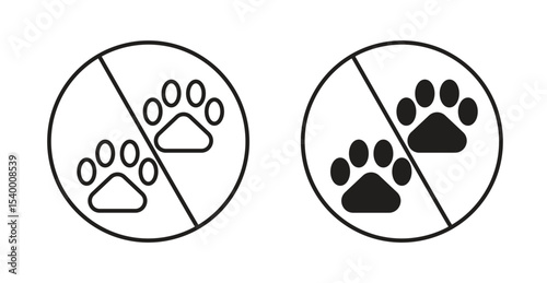 Forbidden dog pet sign