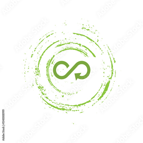circular economy icons on white background	