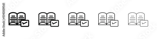 Assignment icon isolated vector on white background set
