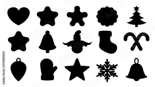 set of christmas xmas vector