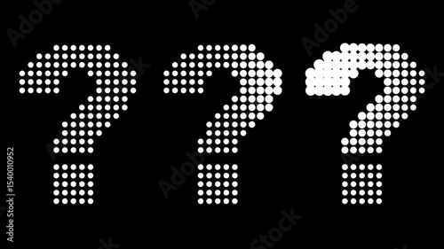 Animated question marks