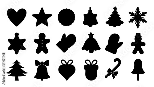 set of christmas xmas vector