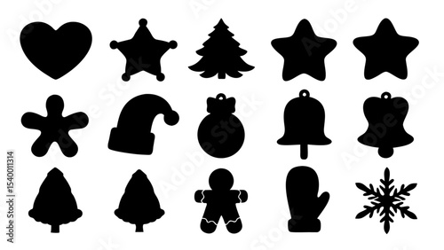 set of christmas xmas vector