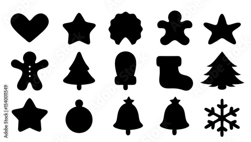 set of christmas xmas vector