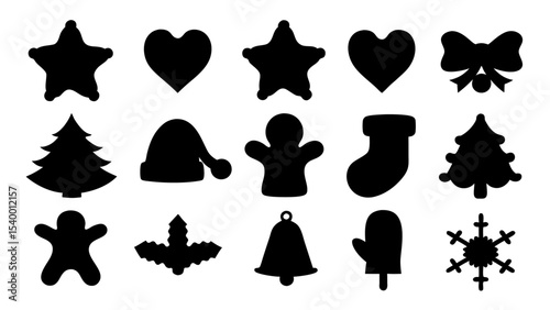 set of christmas xmas vector
