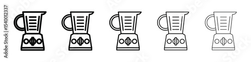 Blender icon isolated vector on white background set