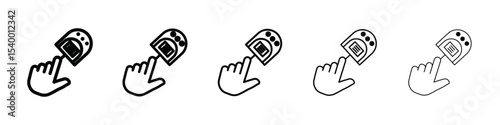 blood glucose icon isolated vector on white background set