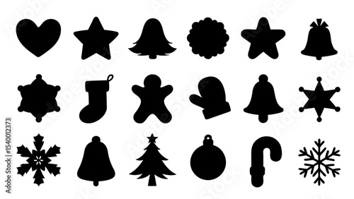 set of christmas xmas vector
