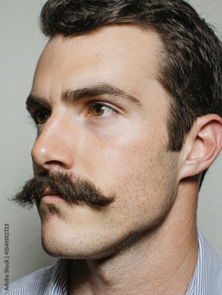 Obraz premium Guide for Starting a Movember Fundraiser With Tips for Growing and Styling Mustaches for Awareness