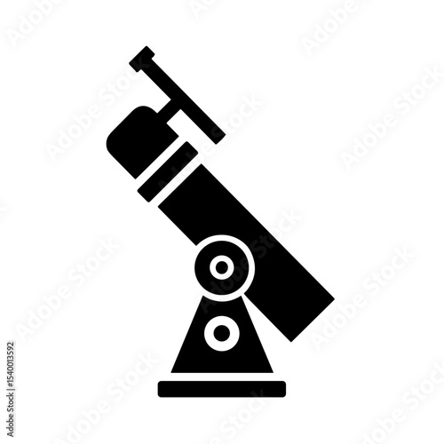 Telescope equipment for astrophotographer on white background  