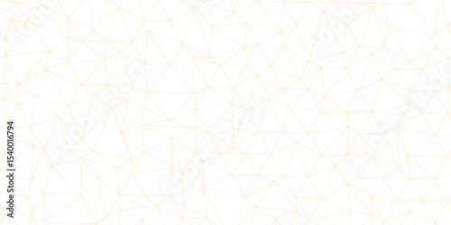  Abstract of simple gold line triangle pattern geometric background .white background creative and geometric shape with white luxury pattern .gold and white geometric background with low poly triangle