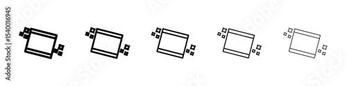 clean surface icon isolated vector on white background set